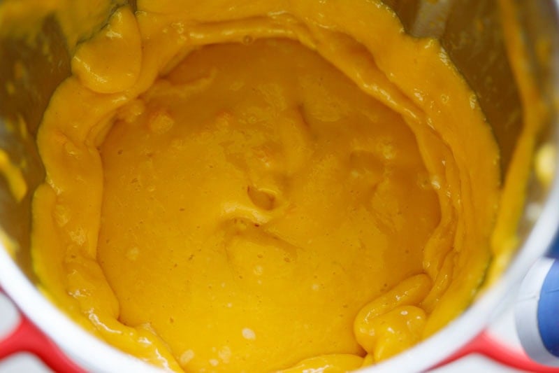 ingredients blended together.