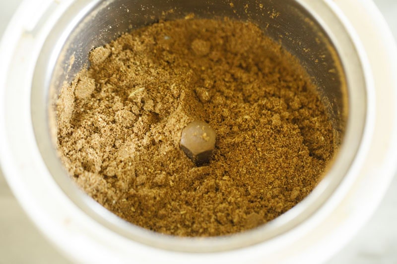 roasted spices ground finely.