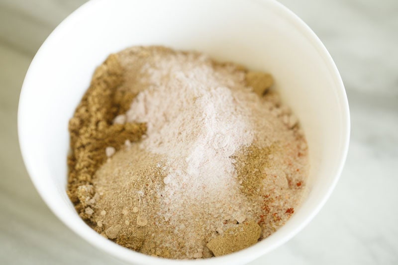 ground spices added to roasted spice powders to make chaat masala.