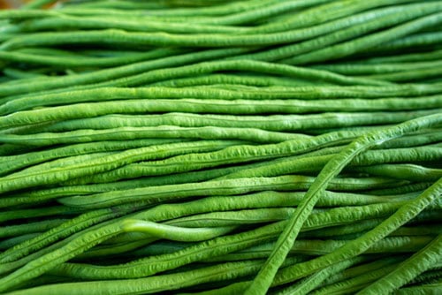 long beans closeup.