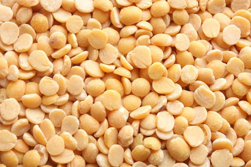 closeup shot of tur dal.