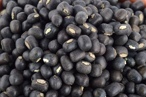 closeup shot of whole matpe beans.