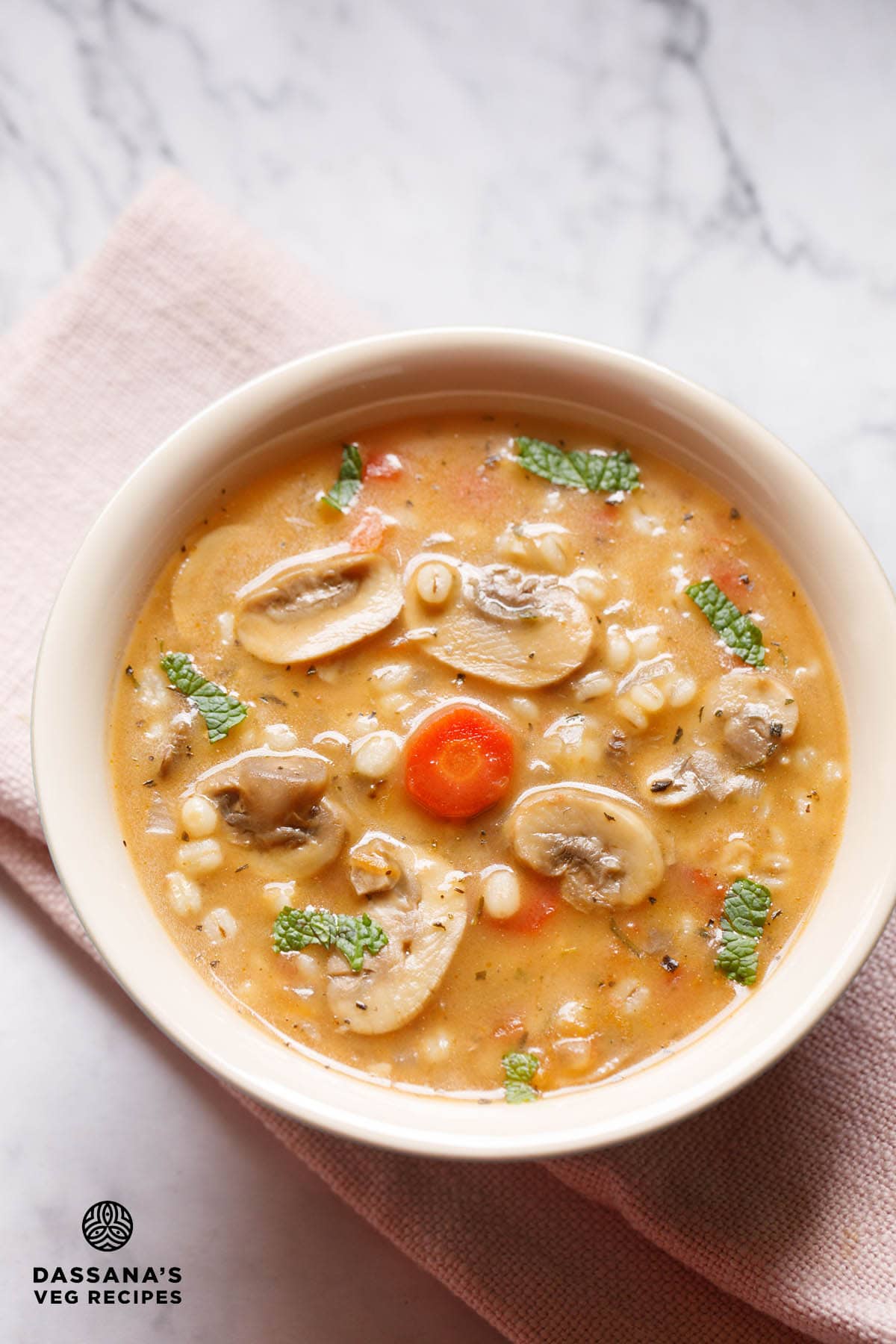 Mushroom Barley Soup Recipe – Dassana’s Veg Recipes Mushroom Barley Soup Recipe – Dassana’s Veg Recipes