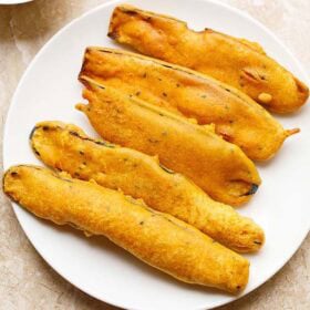 Bengali beguni on plate.