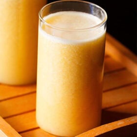 Glass of ganga jamuna juice.