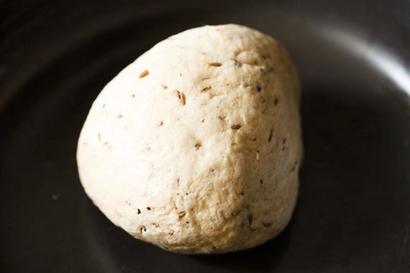 Dough kneaded again.