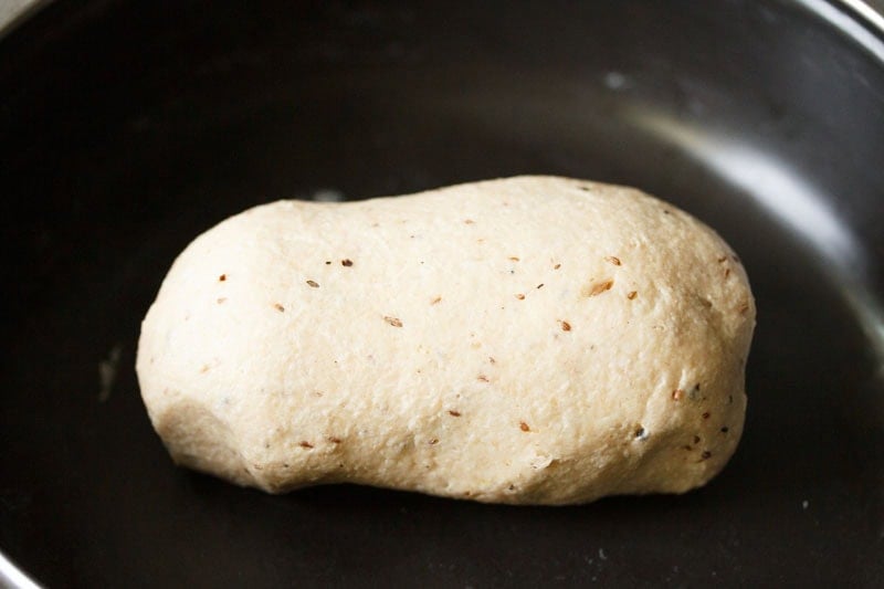 Dough shaped into a log.