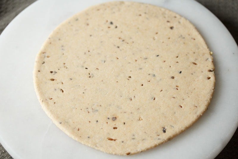 Rolled dough.