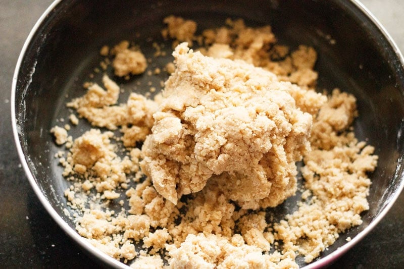 Dough being formed.