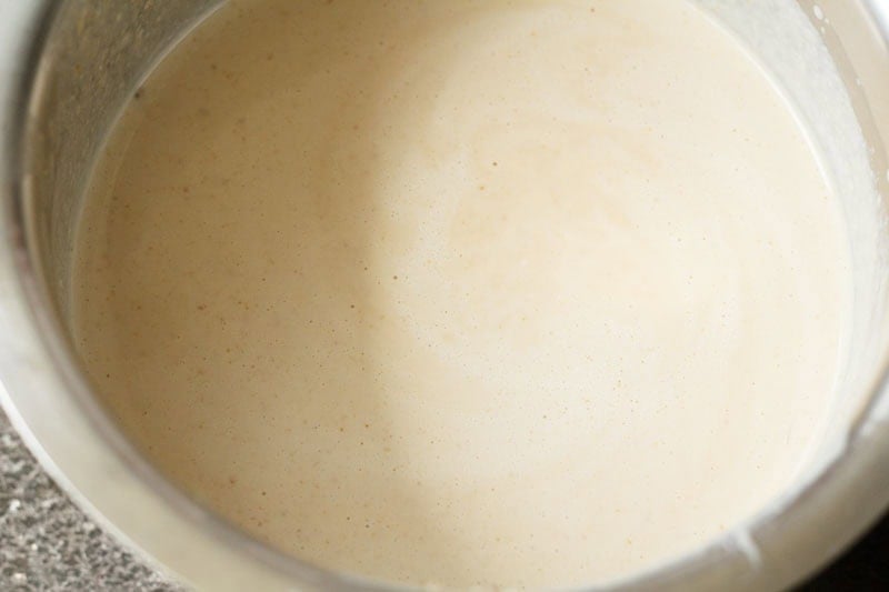 Smooth, creamy kaju milkshake.